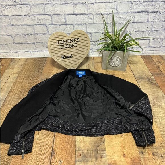 Adidas RARE jacket womens zip front blazer fitted - Picture 15 of 16